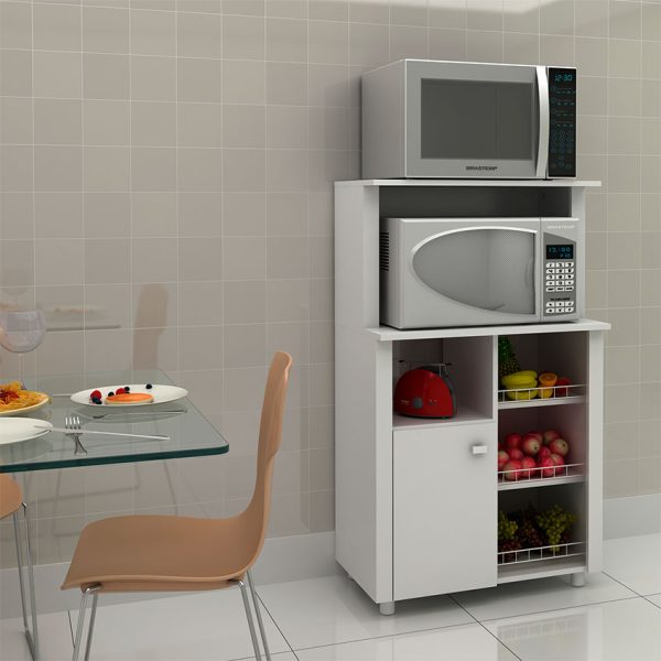 El mueble de cocina Burgos blanco se ajusta a las necesidades, ofreciendo amplios módulos de organización