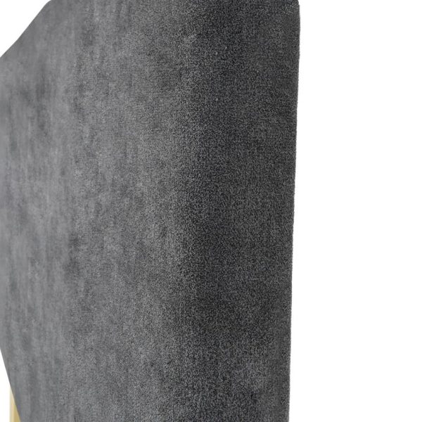 Cabecero Lombard de tela color gris