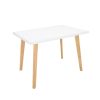 Mesa comedor en madera color blanco
