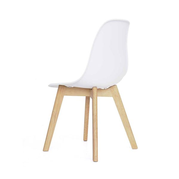 Combo escritorio estante y silla con patas de madera para espacios pequeños que optimizan el hogar u oficina