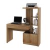 Optimiza los espacios de tu hogar con un escritorio y biblioteca en el mismo lugar
