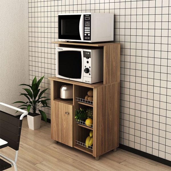 Mueble auxiliar de cocina ideal para ubicar electrodomésticos y utensilios de cocina en el mismo lugar
