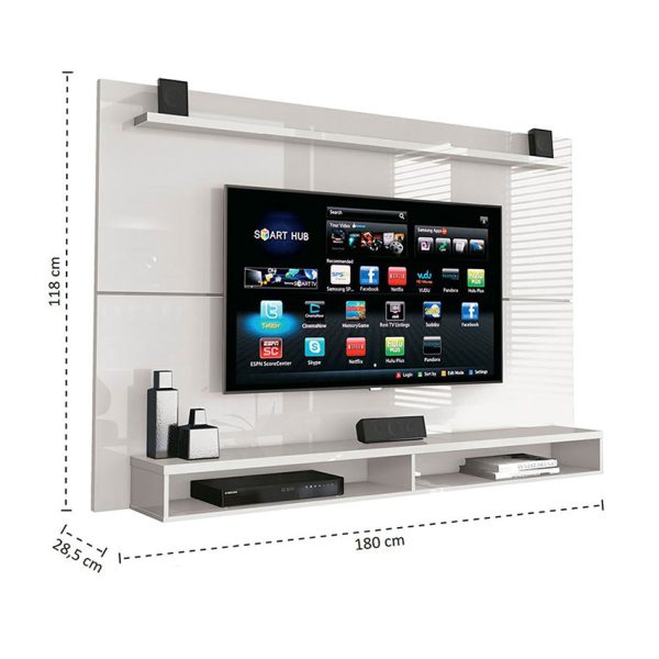 Panel de tv con diseño minimalista, que soporta un televisor de hasta 60''