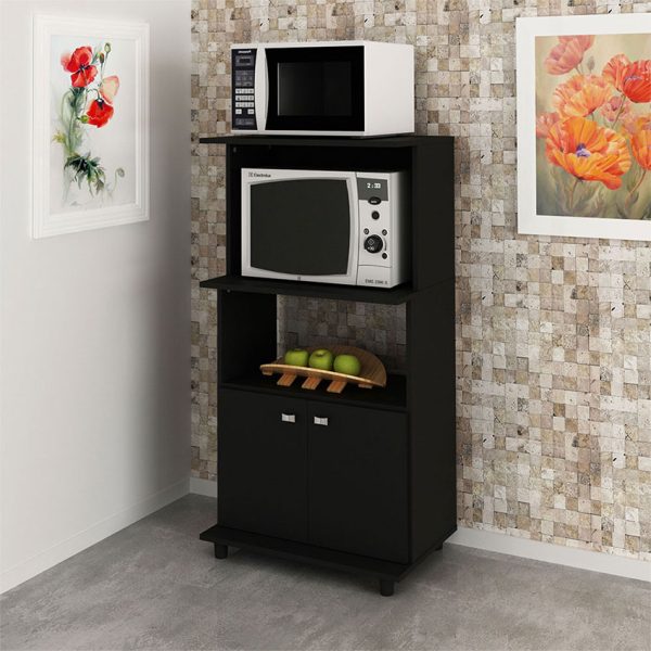 Mueble auxiliar de cocina con espacio para electrodomésticos y utensilios de cocina