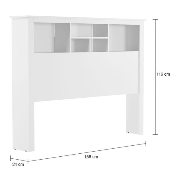 La cabecera doble es ideal para ubicarla en el dormitorio, gracias a sus cinco compartimientos en los que se pueden ubicar distintos objetos