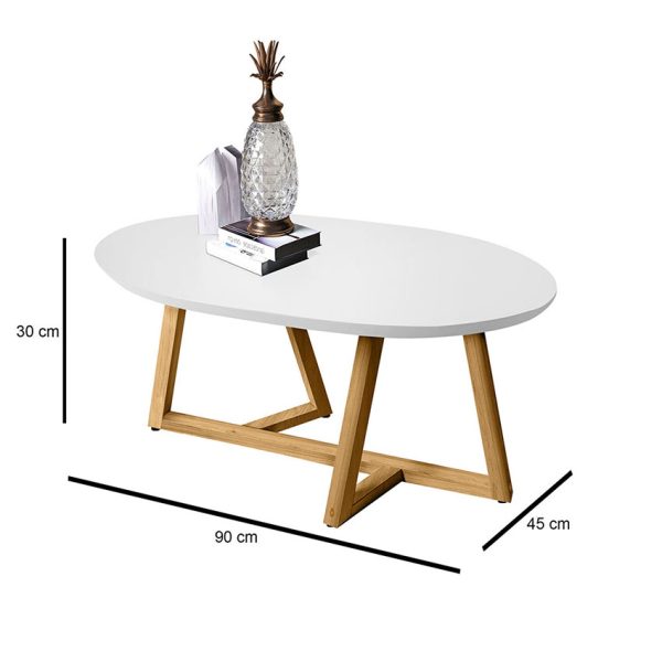 Mesa de centro ideal para ubicar objetos de decoración