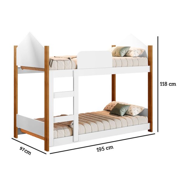 Camarote infantil para el cuarto de los más chiquitos gracias a sus dos camas que optimizan el espacio