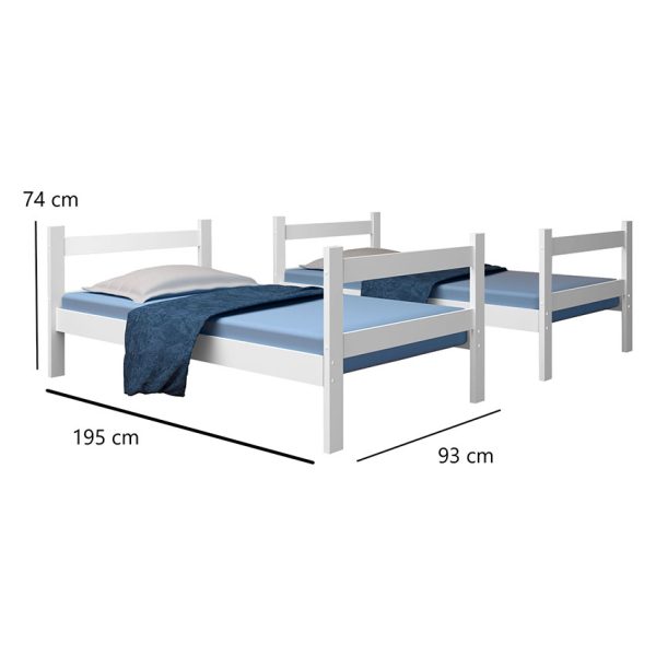 Camarote multifuncional que se convierte en dos camas para mayor comodidad si así se requiere