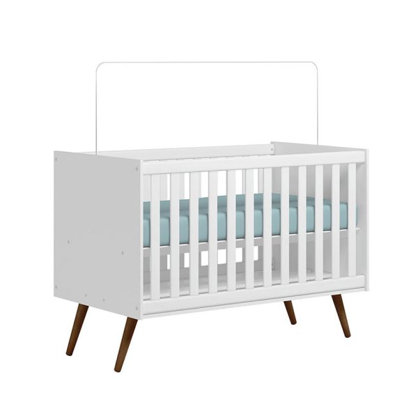 Cuna cama con tres ajustes de altura ideal para las etapas del bebé